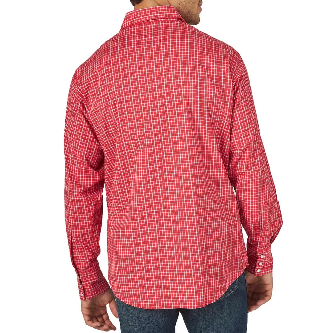 Wrangler Men's Wrinkle Resist Mini Check Snap Shirt - Image 2