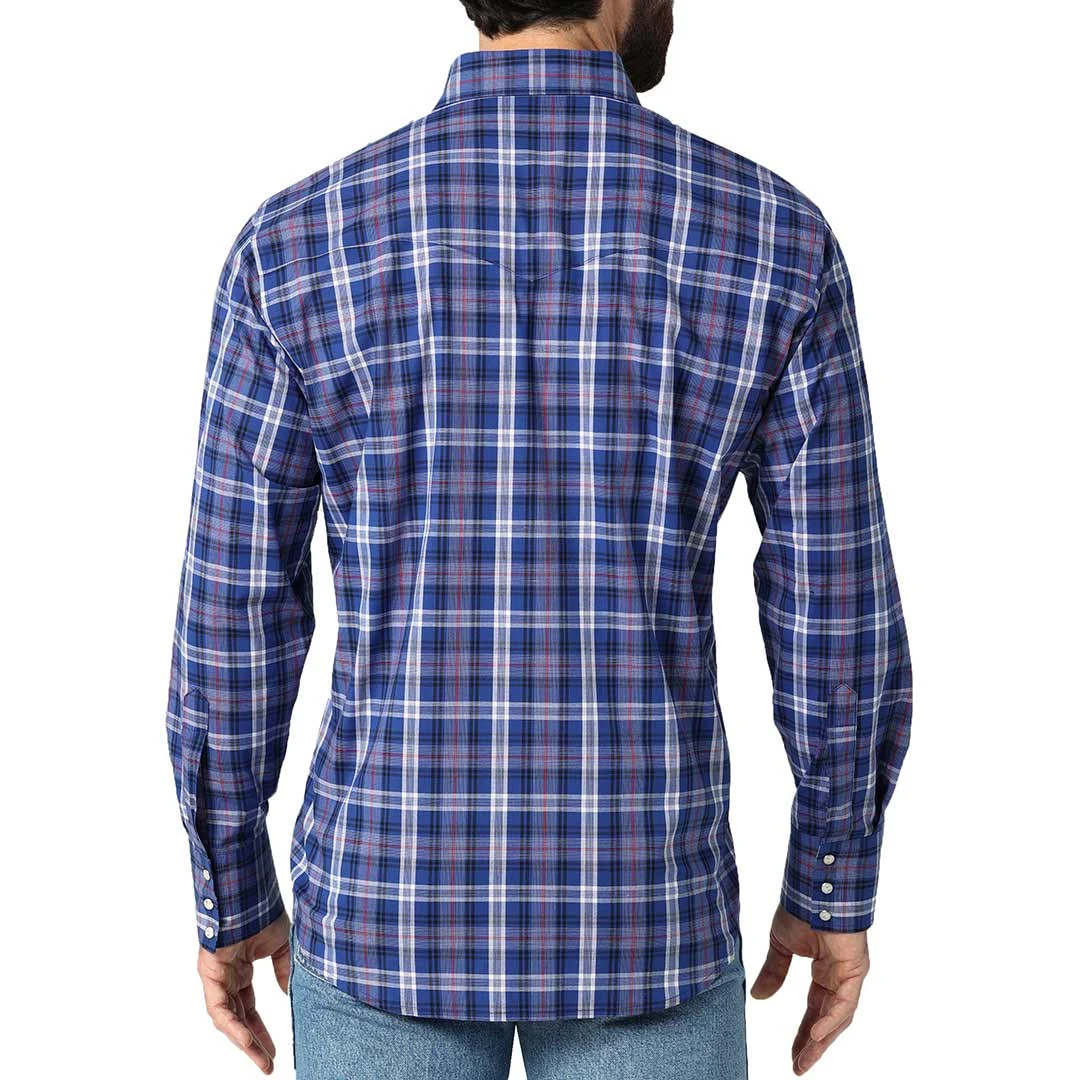 Wrangler Men's Wrinkle Resist Plaid Snap Shirt - Image 2