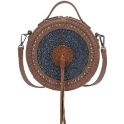 Wrangler Tooled Collection Canteen Crossbody Bag