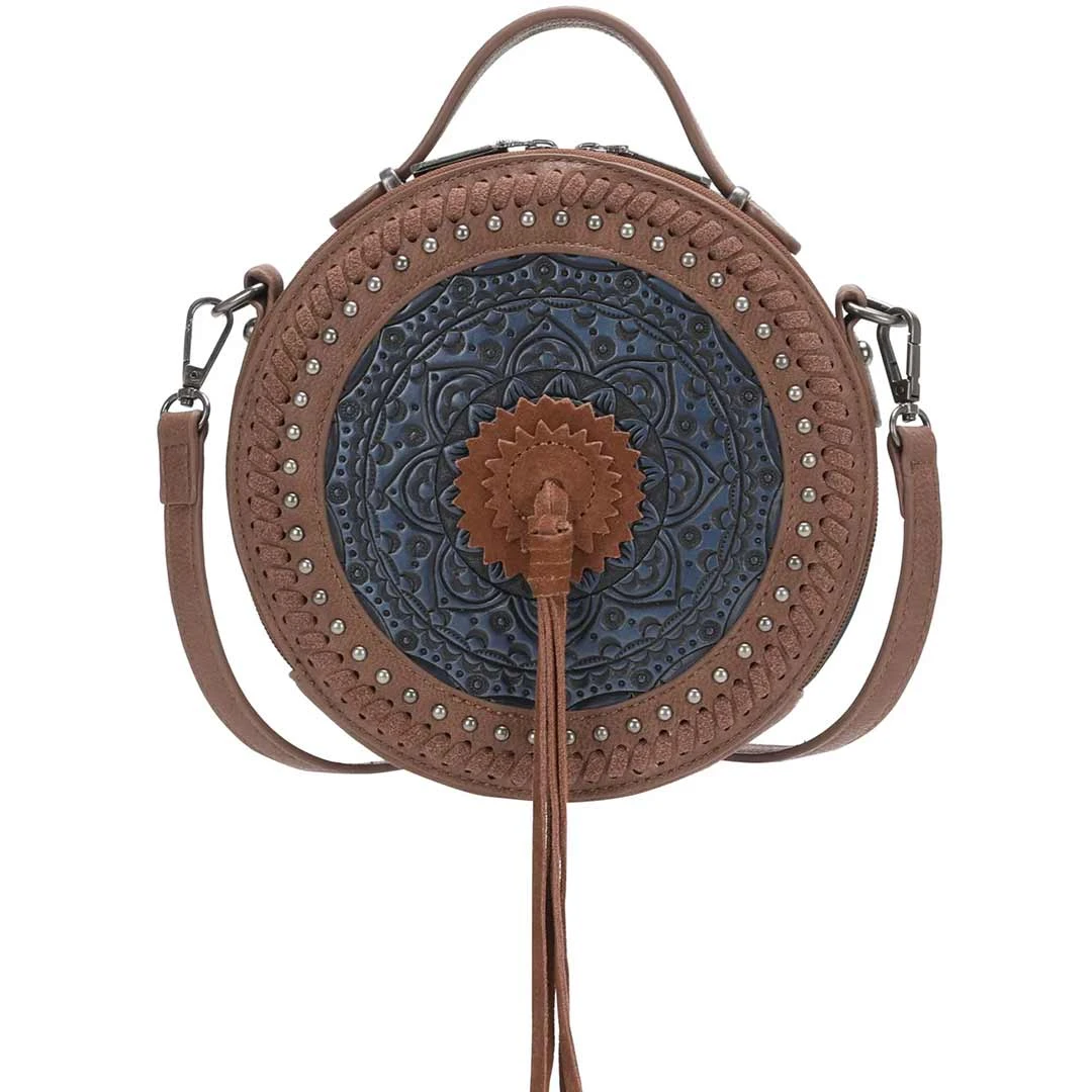 Wrangler Tooled Collection Canteen Crossbody Bag
