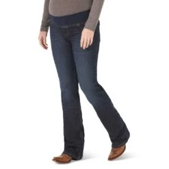 Wrangler Women's Retro Mae Stretch-Band Waist/Maternity Jeans