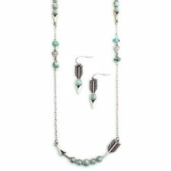 Wyo Horse Women's Bent Arrow Necklace Set