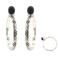 Wyo-Horse Women's Hoop Stud Earrings