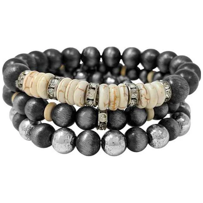 Wyo-Horse Women's Stackable Beaded Bracelets